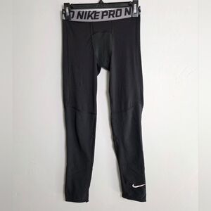 Nike Pro Dri-FIT Black Compression Tights – Youth Large